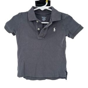 Ralph Lauren Charcoal Gray Pique Polo Shirt Baby Boy Size 18M